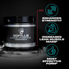 Serving size information for Gorilla Mind Creatine Monohydrate Micronized Powder