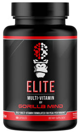 Gorilla Mind Elite Multi-Vitamin 180 Capsules bottle – front view