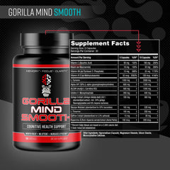 Gorilla Mind Smooth bottle close-up and label
