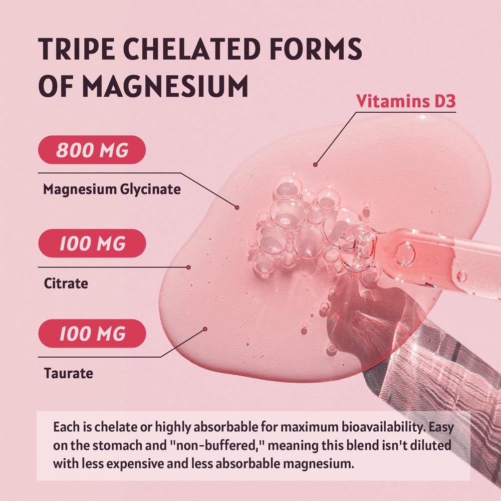 Nutrition panel showing 1000mg magnesium per serving