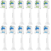 GottaShine Philips Sonicare replacement heads 12-pack white - front view