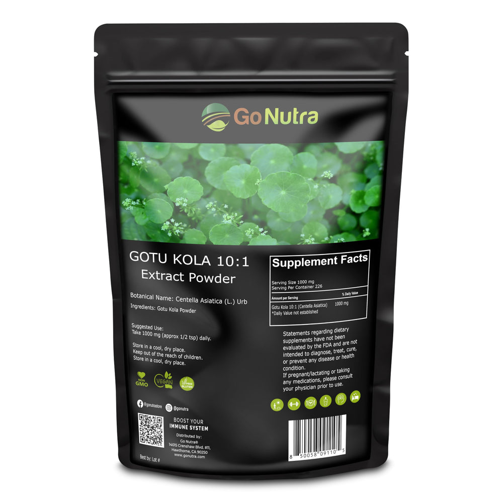 Gotu Kola 10:1 Extract Powder bottle front