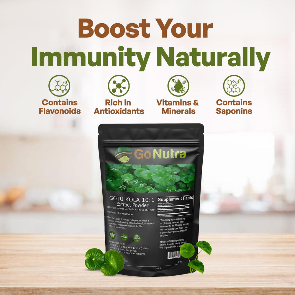 Close up of Gotu Kola 10:1 Extract label