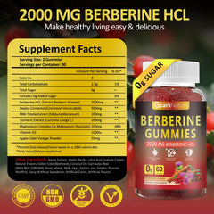 Close-up of raspberry-flavored Berberine gummies