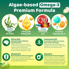 Sugar-free vegan omega-3 gummies close-up