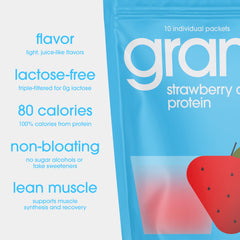 GRAMMS Clear Protein Powder ingredients label