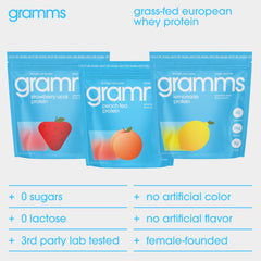 GRAMMS Clear Protein Powder nutrition facts 20g serving