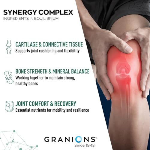 Nutrition label of Granions joint supplement bottle
