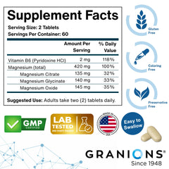 Supports sleep, energy and relaxation with magnesium