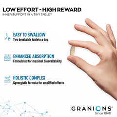 Pro aging hyaluronic acid and marine collagen formula by Granions