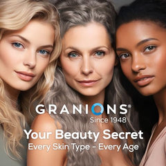 Granions brand heritage banner featuring 1948 wellness