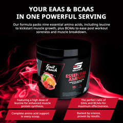 Fruit Punch flavor powder being poured into shaker