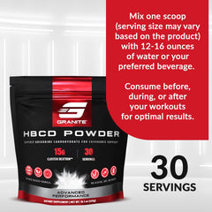 Granite HBCD label packaging highlights clean non GMO sugar-free formulation