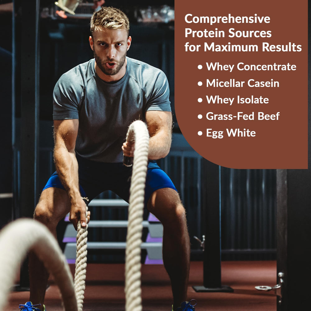 Granite Nutrition protein powder with scoop ready for a post-workout shake.
