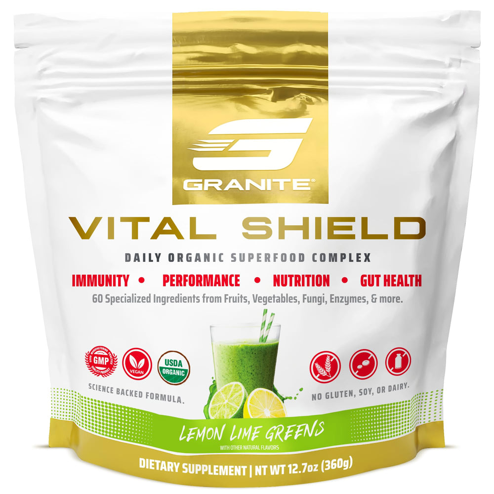 Vital Shield Lemon Lime packaging with 30 servings