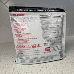 Granite GX athlete in gym setting illustrates pump-focused pre-workout use