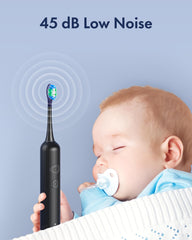 Grano Care toothbrush in use showing oscillation mode