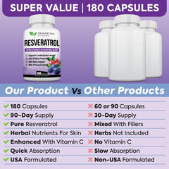 Grape seed acai blueberry and pomegranate components