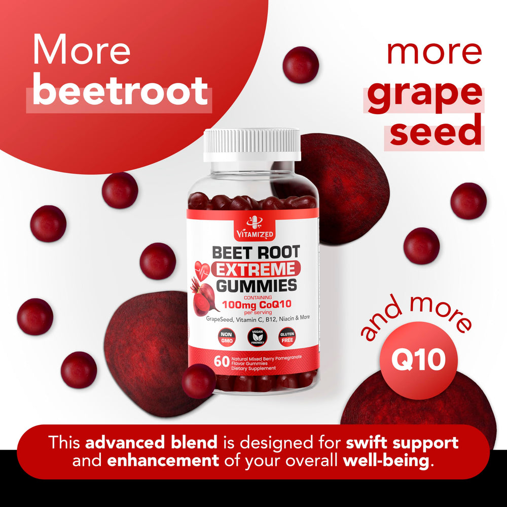Grape seed extract and beetroot ingredients