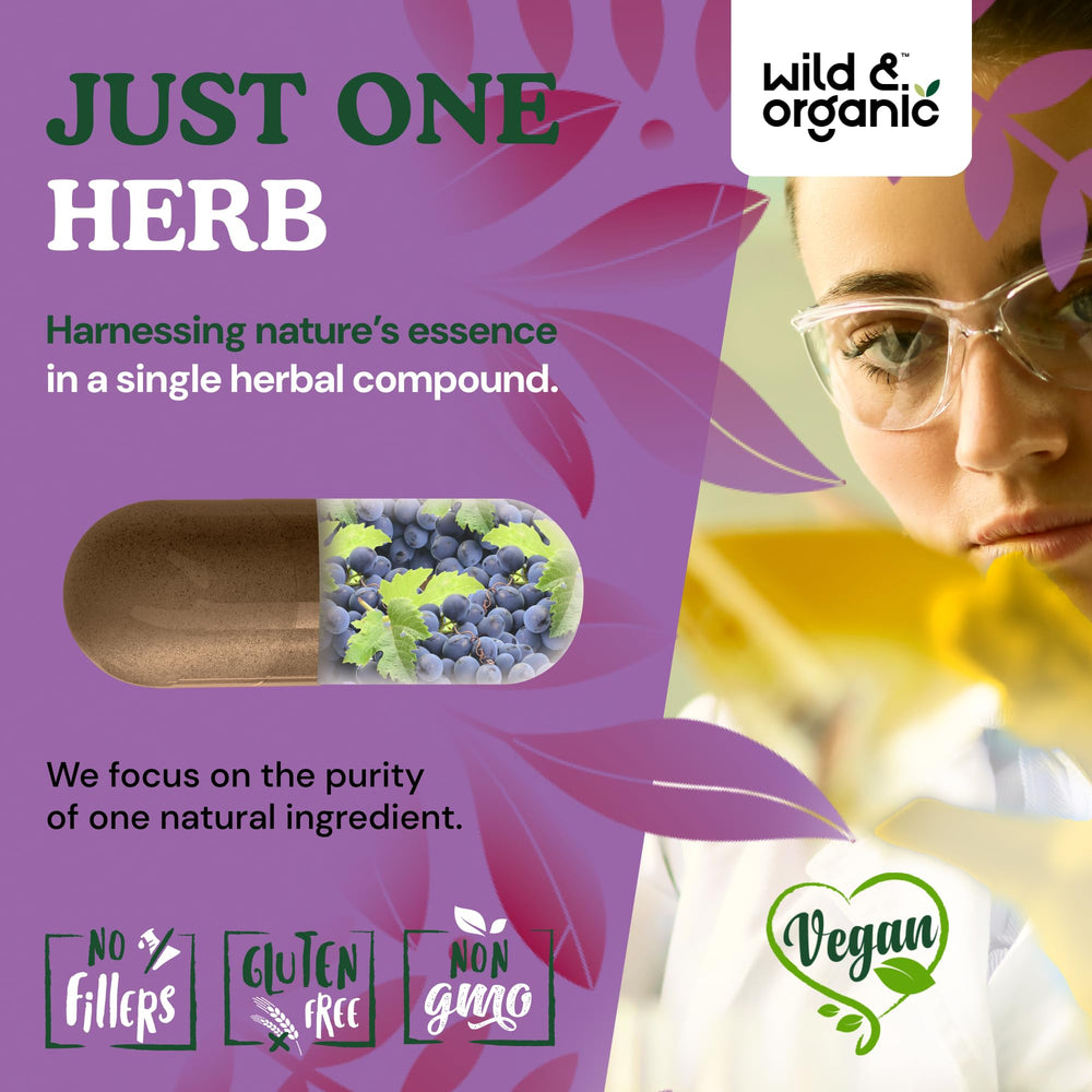 Graphic showing 20,000 mg grape seed powder equivalent