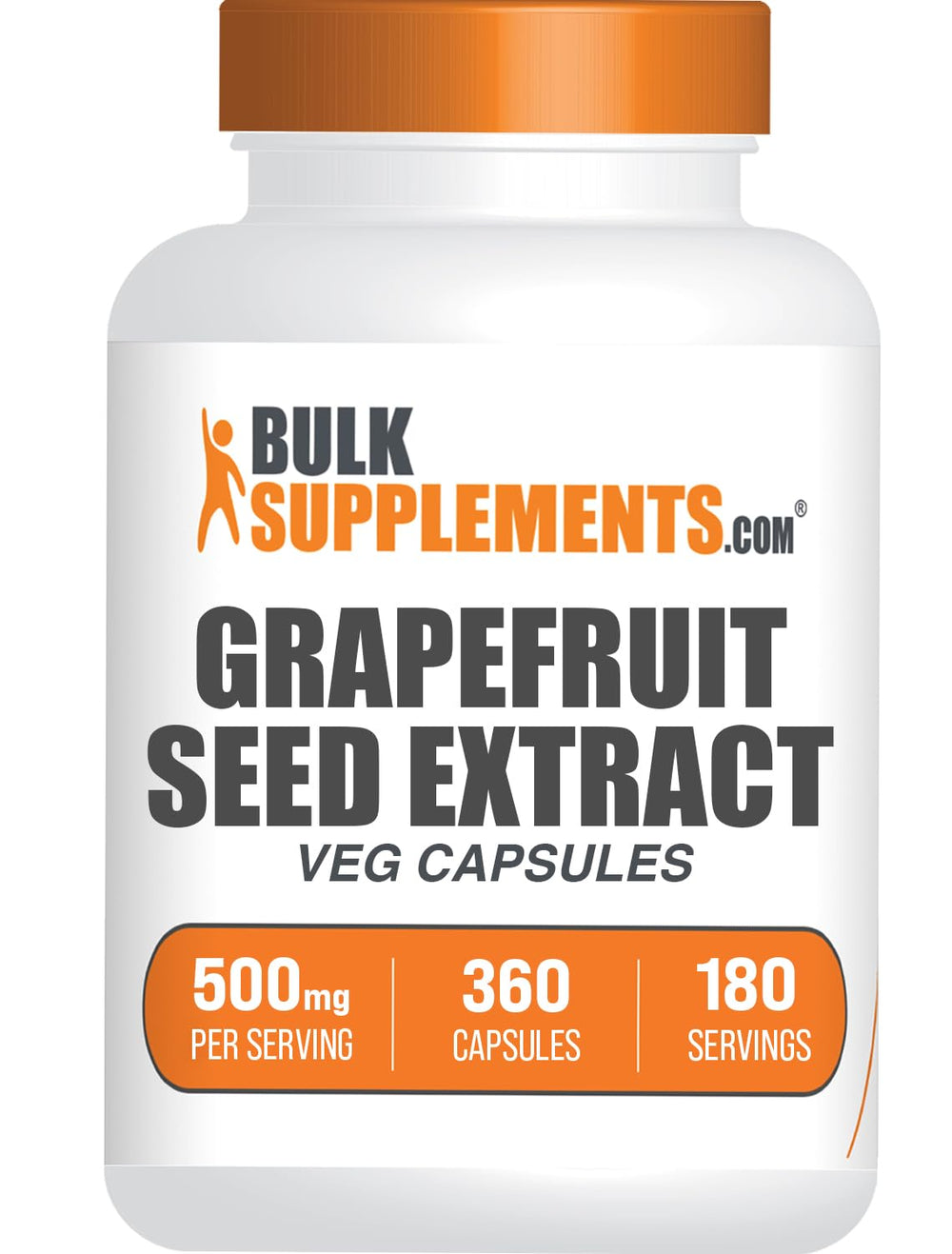 Bottle of Grapefruit Seed Capsules, 360 count