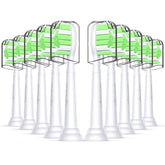 Grasnugie 10-pack replacement toothbrush heads for Philips Sonicare snap-on handle, white