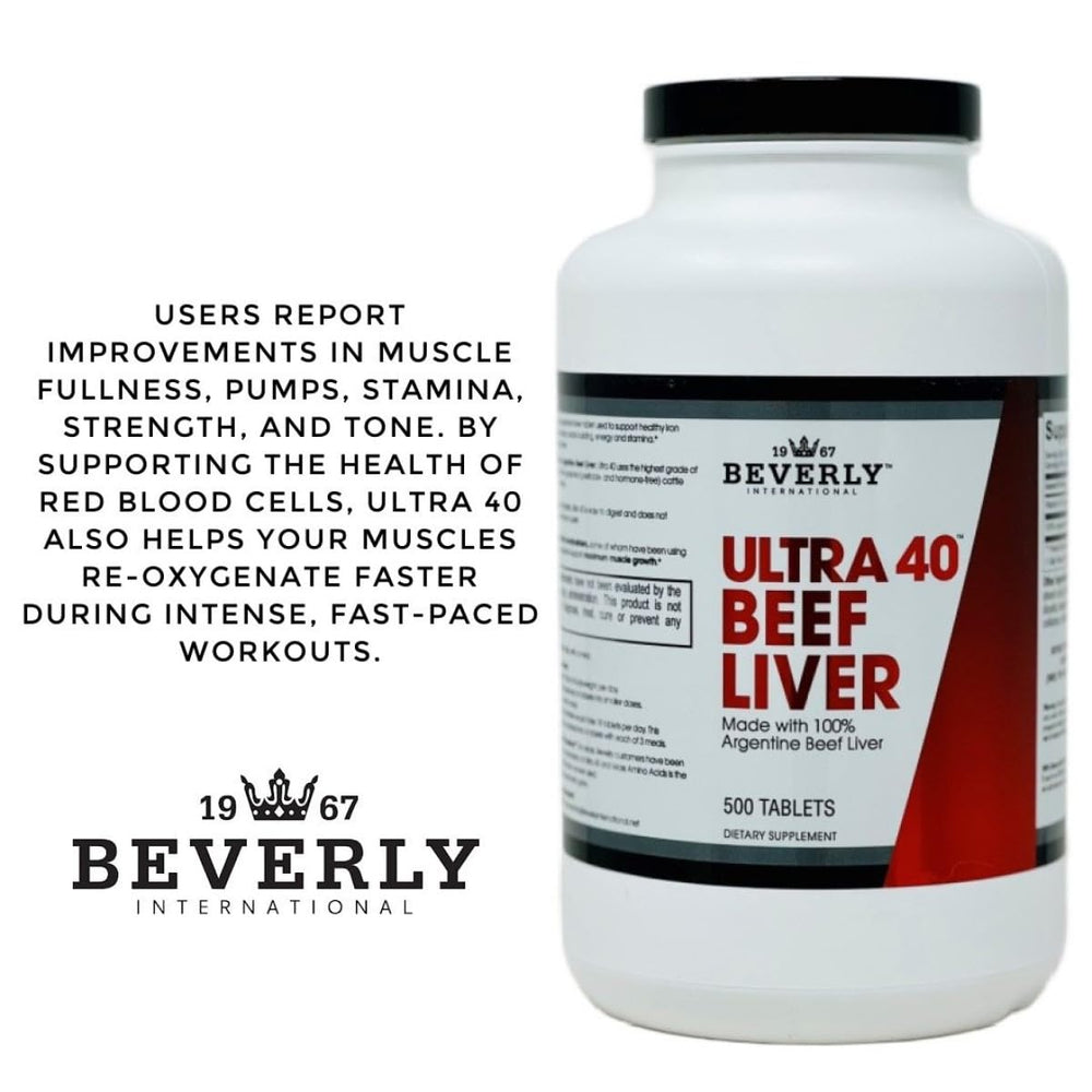 Grass-fed Grade-1 beef liver from Argentina used in Ultra 40