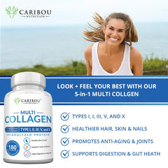 Grass-fed beef collagen capsules bottle