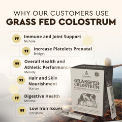 Grass-fed beef colostrum packaging and branding