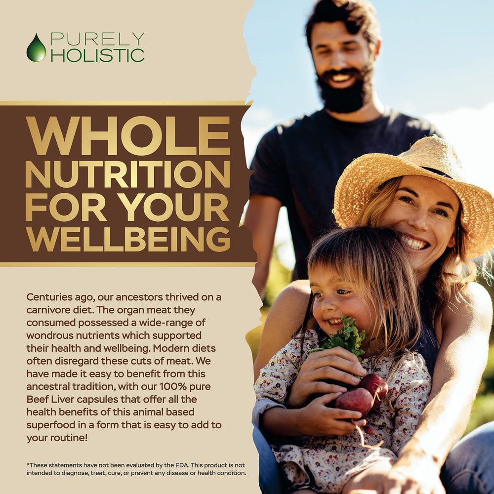 Argentine pasture-raised beef liver capsules in blister pack