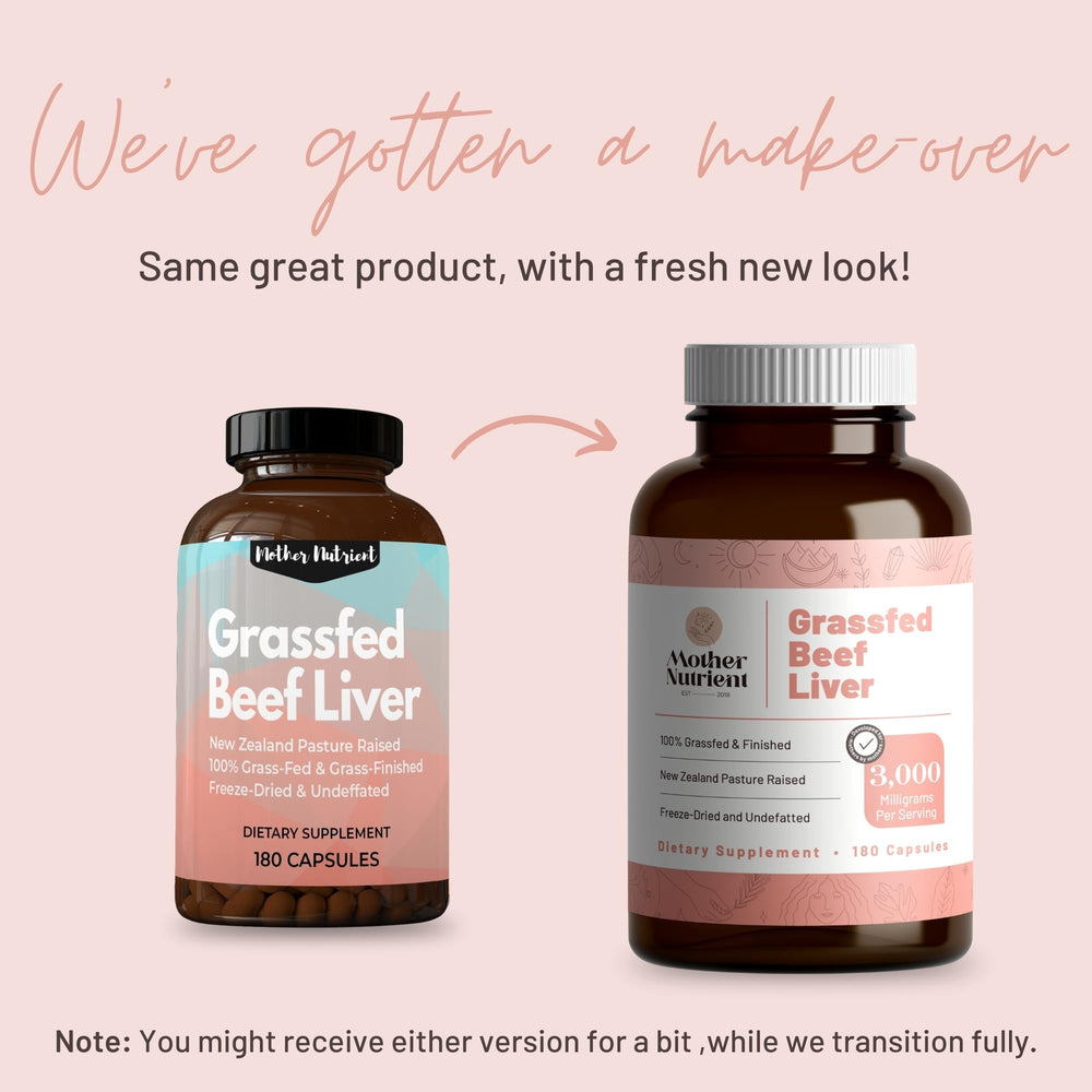 Close-up view of grass-fed beef liver capsules
