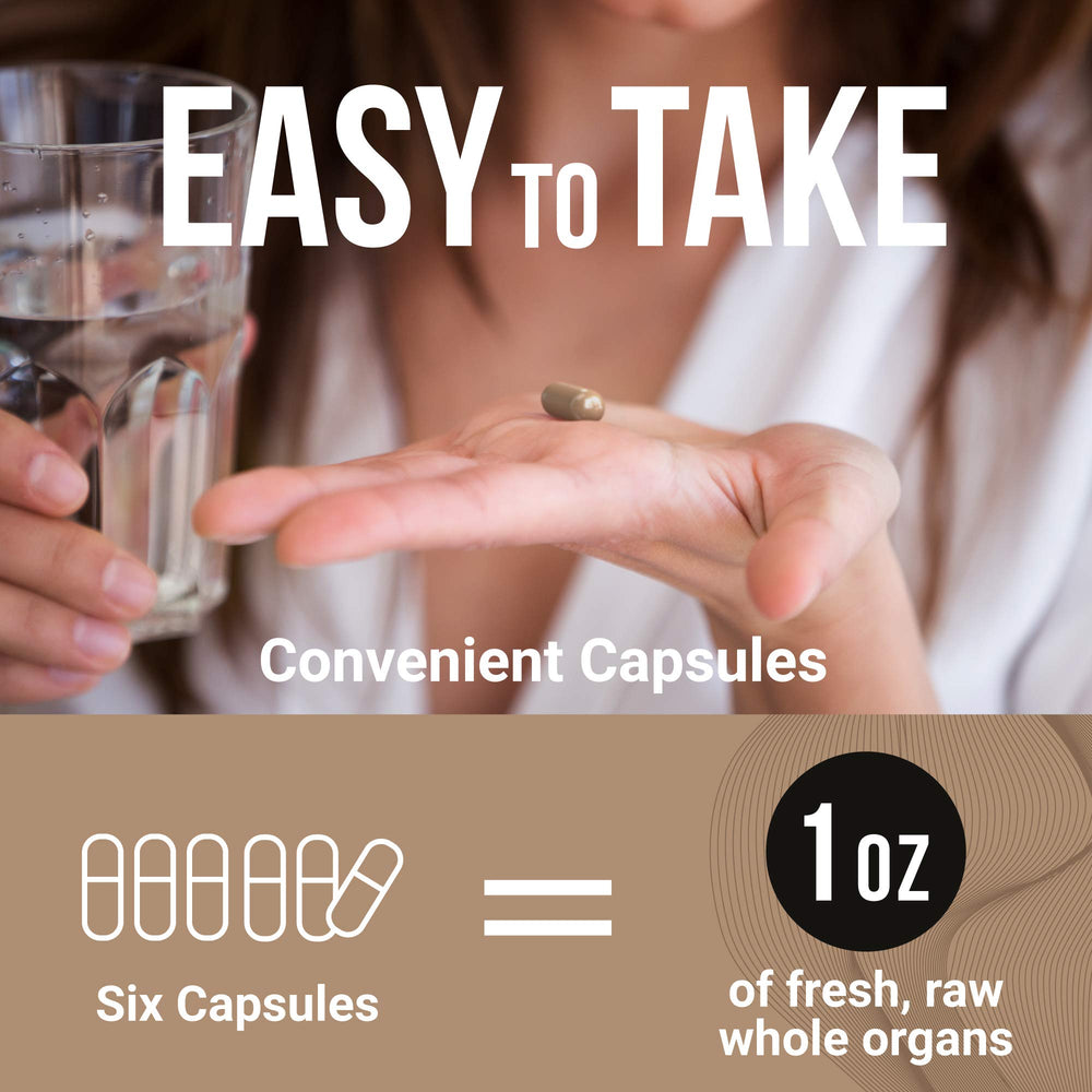 Grass-fed beef spleen organ supplement