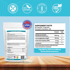 Grass-fed bovine colostrum source in a scoop