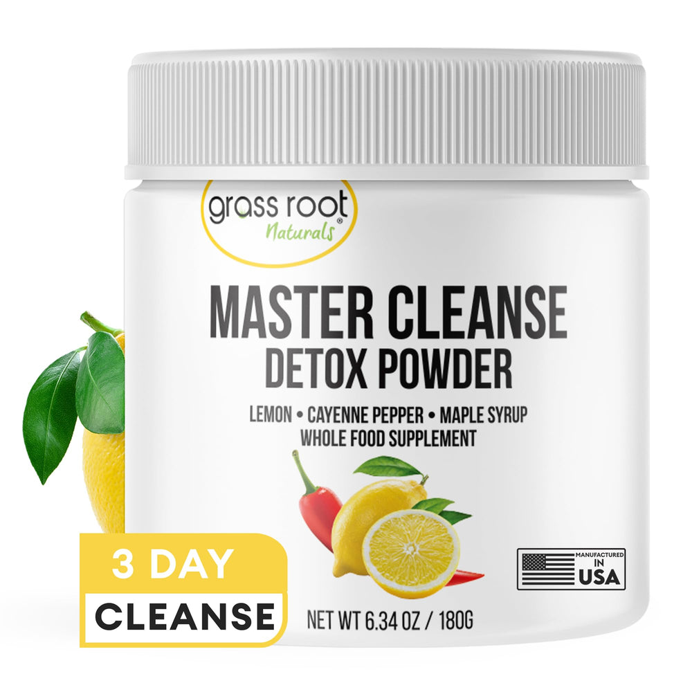 Grass Root Naturals Master Cleanse Detox Powder Lemonade Diet bottle 6.34oz