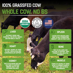 Premium grassfed beef organs nutrition by Grassfat