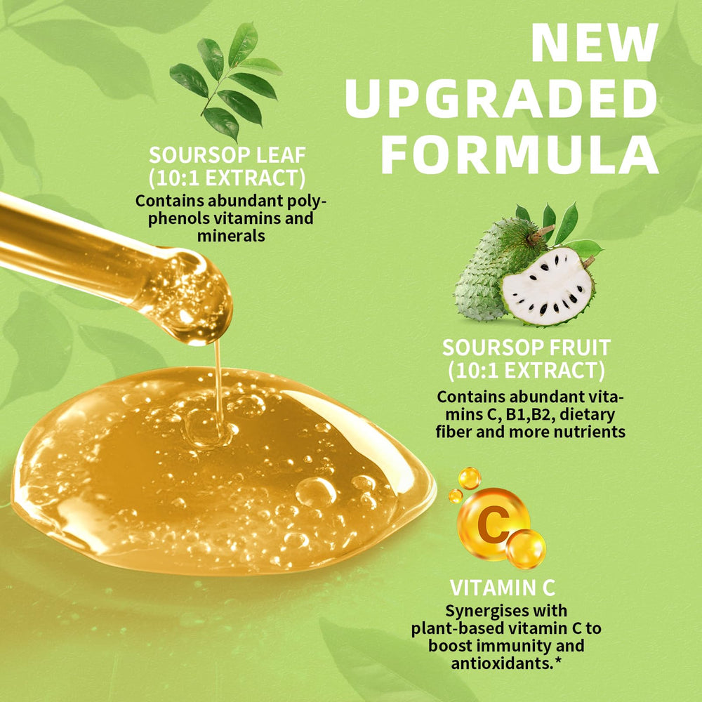 Graviola soursop leaf extract process illustration