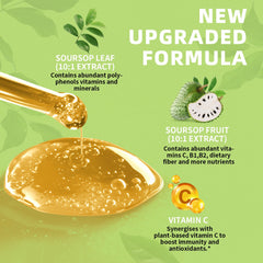 Graviola soursop leaf extract process illustration