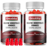 GREABBY Creatine Monohydrate Gummies bottle - 120 count