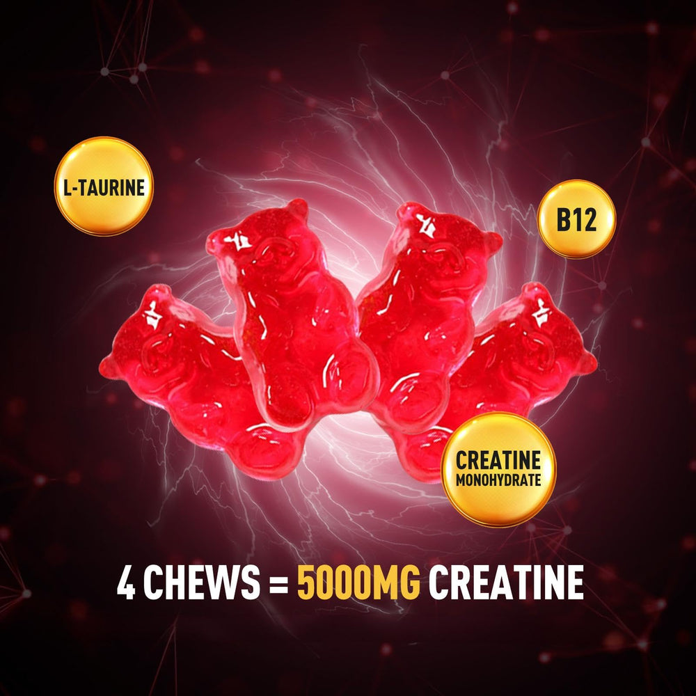 Product packaging and branding for GREABBY Creatine Monohydrate Gummies