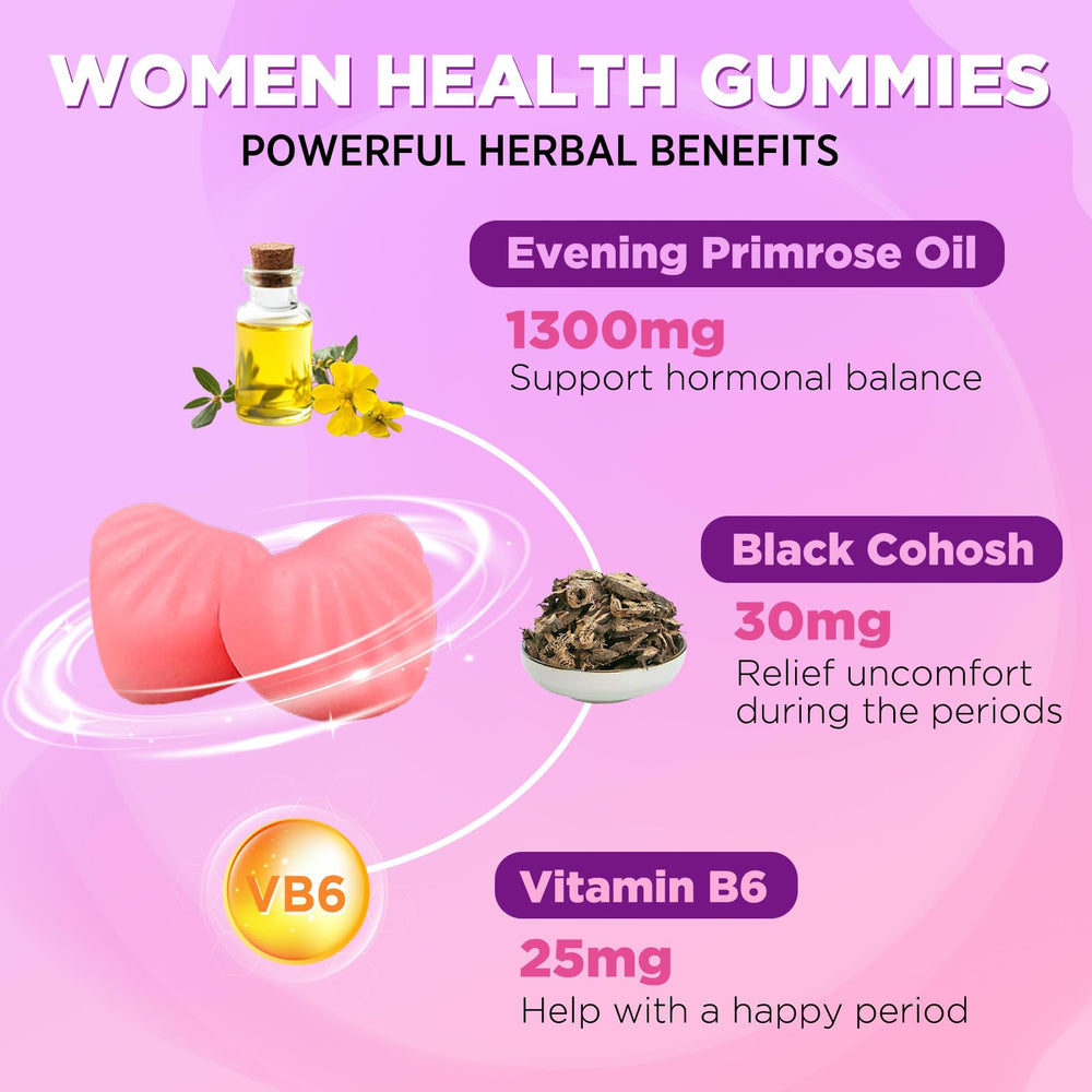 Strawberry-flavored GREABBY Evening Primrose Oil Gummies
