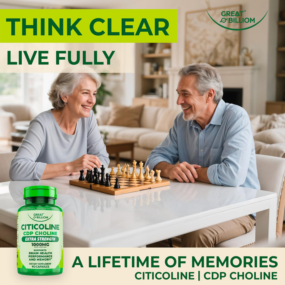 Close-up of '1000mg CDP Choline per serving' text