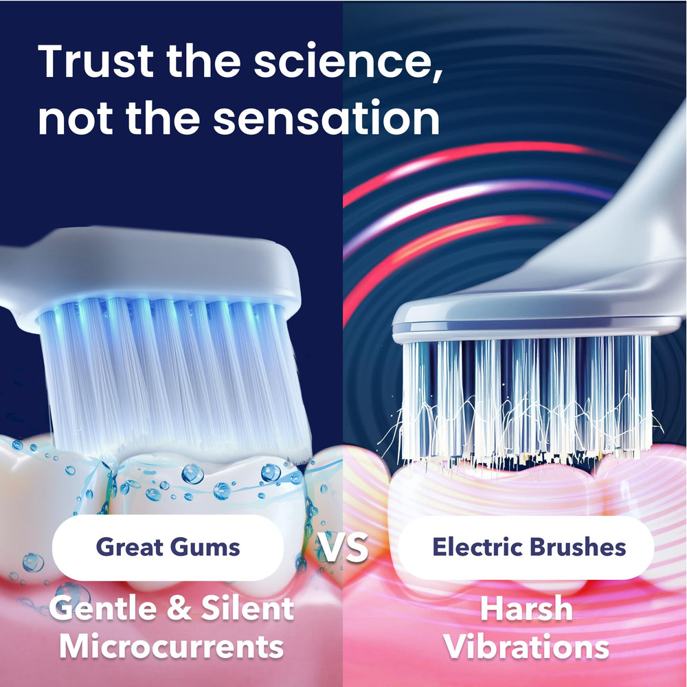 Bioelectric technology concept image for toothbrush