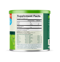 Close-up of unflavored collagen peptides powder with scoop