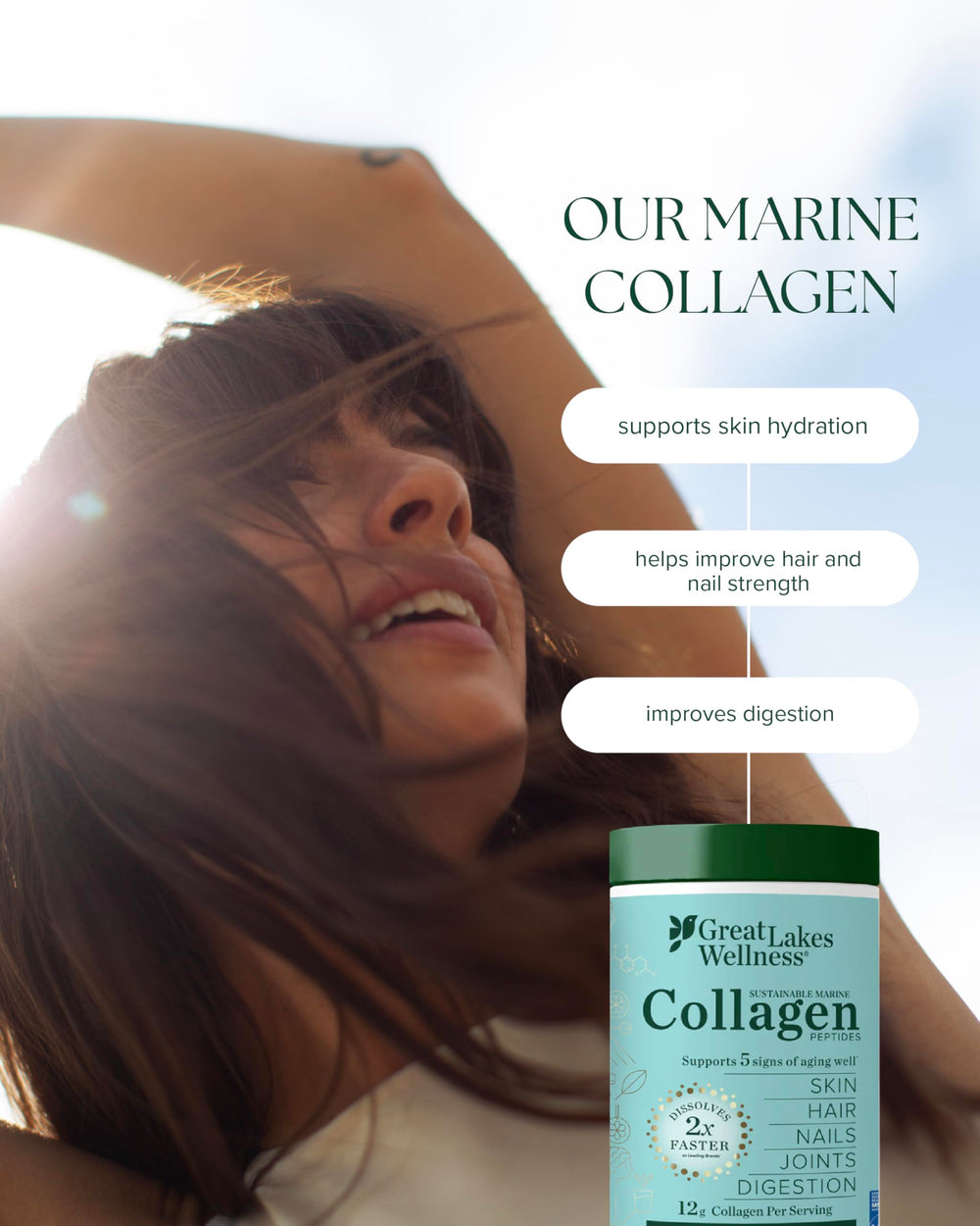 Marine collagen for digestion and joint support