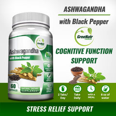 Close-up of GreeNatr Ashwagandha capsules