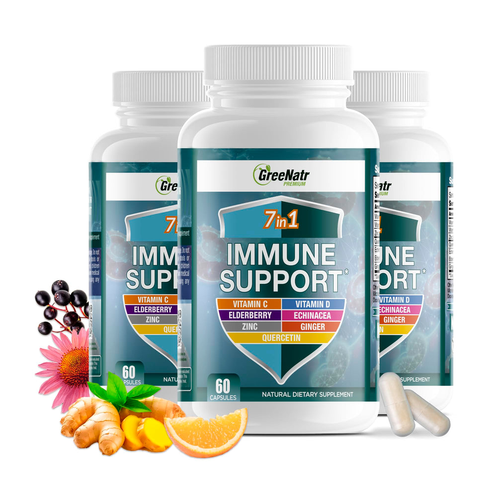 GreeNatr Immune Support bottle with capsules