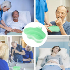 Wide mouth prevents splashes and spills during use