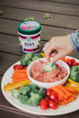 Certifications and barcode on Beet Essence OG2 packaging