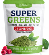 Bottle of Green Juice Powder with 32 Superfoods label