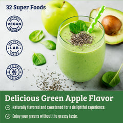 Assortment of leafy greens with broccoli and kale